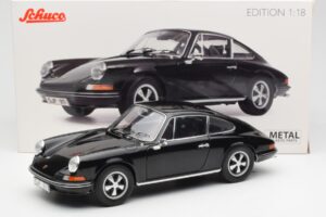 Porsche 911 S Musta Schuco 1:18 450047200 Metalli — kuva 8 / 8