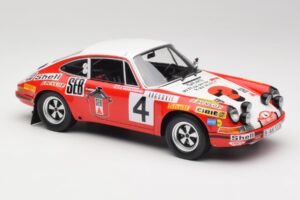 Porsche 911 S #4 G. Larrousse / M. Perramond 2nd Place Rally Monte Carlo 1972 Minichamps 1:18 107726804 Hartsi — kuva 4 / 6