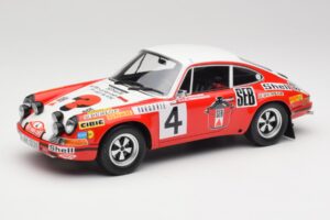 Porsche 911 S #4 G. Larrousse / M. Perramond 2nd Place Rally Monte Carlo 1972 Minichamps 1:18 107726804 Hartsi