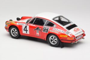 Porsche 911 S #4 G. Larrousse / M. Perramond 2nd Place Rally Monte Carlo 1972 Minichamps 1:18 107726804 Hartsi — kuva 5 / 6