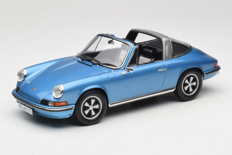 Porsche 911 S Targa Blue Metallic Norev 1:18 187646 Metalli