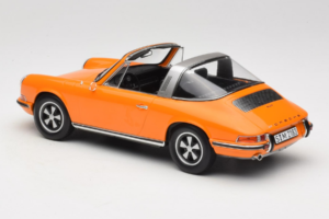 Porsche 911 T Targa Oranssi Norev 1:18 187220 Metalli — kuva 7 / 8