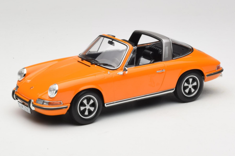 Porsche 911 T Targa Oranssi Norev 1:18 187220 Metalli