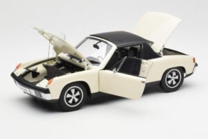 Porsche 914/6 Vaalea Norsunluu AUTOart 1:18 77933 Metalli — kuva 2 / 8