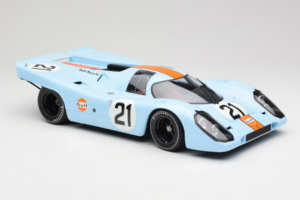 Porsche 917K Gulf #21 P. Rodriguez / L. Kinnunen J.W. Automotive Engineering 24 Hours of Le Mans 1970 Minichamps 1:12 1237066 — kuva 4 / 6