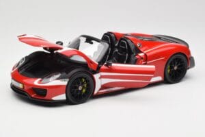 Porsche 918 Spyder Weissach Package Punainen & Valkoiset Raidat Minichamps 1:18 110062442 Metalli — kuva 2 / 9