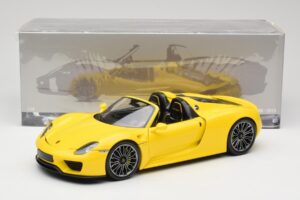 Porsche 918 Spyder Keltainen Minichamps 1:18 110062434 Metalli — kuva 8 / 8
