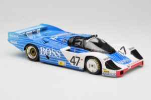 Porsche 956L #47 Hugo Boss V. Merl / H. Grohs / A. Plankenhorn 24 Hours of Le Mans 1984 Minichamps 1:18 183846947 Metalli — kuva 6 / 8
