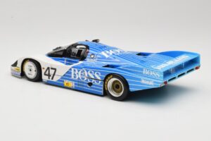 Porsche 956L #47 Hugo Boss V. Merl / H. Grohs / A. Plankenhorn 24 Hours of Le Mans 1984 Minichamps 1:18 183846947 Metalli — kuva 7 / 8