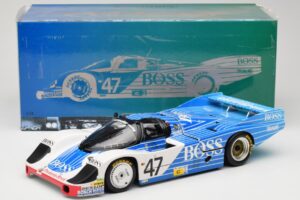 Porsche 956L #47 Hugo Boss V. Merl / H. Grohs / A. Plankenhorn 24 Hours of Le Mans 1984 Minichamps 1:18 183846947 Metalli — kuva 8 / 8