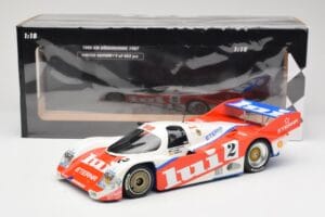 Porsche 962 #2 Brun Motorsport J. Mass / O. Larrauri 1000km Nürburgring 1987 Minichamps 1:18 155876502 Metalli — kuva 6 / 6