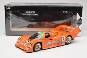Porsche 962C #17 Jägermeister T. Boutsen / F. Jelinski 1000km Spa 1986 Minichamps 1:18 155866517 Metalli — kuva 6 / 6