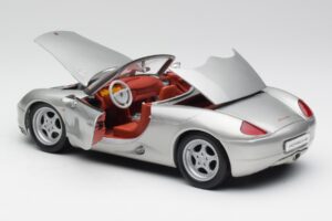 Porsche Boxster 986 Hopea Maisto 1:18 37800-M3 Metalli — kuva 5 / 8