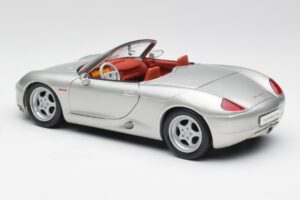 Porsche Boxster 986 Hopea Maisto 1:18 37800-M3 Metalli — kuva 7 / 8