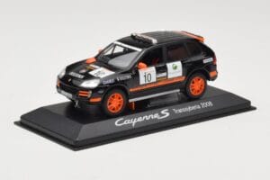 Porsche Cayenne 955 S Transsyberia #10 Musta Oranssi 2008 Minichamps 1:43 WAP02001819 Metalli — kuva 2 / 4