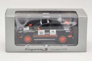 Porsche Cayenne 955 S Transsyberia #10 Musta Oranssi 2008 Minichamps 1:43 WAP02001819 Metalli — kuva 4 / 4