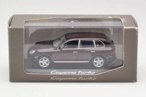 Porsche Cayenne 955 Turbo Tummanpunainen Minichamps 1:43 WAPC2000113 Metalli — kuva 4 / 4