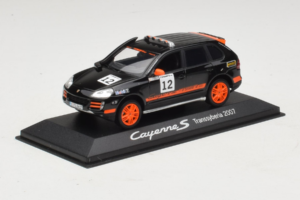 Porsche Cayenne S #12 Transsyberia 2007 Musta Oranssi Minichamps 1:43 WAP02000918 Metalli — kuva 2 / 5