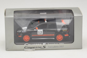 Porsche Cayenne S #12 Transsyberia 2007 Musta Oranssi Minichamps 1:43 WAP02000918 Metalli — kuva 5 / 5