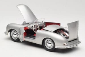 Porsche No. 1 Typ 356 Roadster Hopea Maisto 1:18 50324 Metalli — kuva 5 / 8