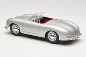 Porsche No. 1 Typ 356 Roadster Hopea Maisto 1:18 50324 Metalli — kuva 7 / 8