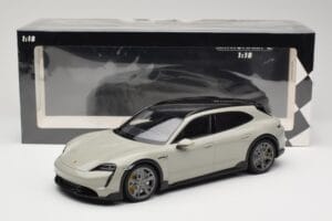 Porsche Taycan Cross Turismo Turbo S Chalk Grey Minichamps 1:18 155069302 Metalli — kuva 6 / 6