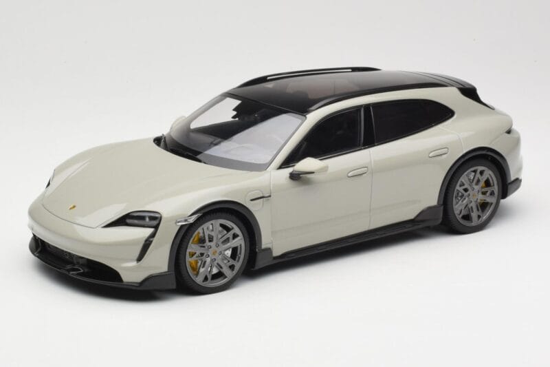 Porsche Taycan Cross Turismo Turbo S Chalk Grey Minichamps 1:18 155069302 Metalli