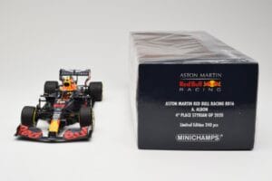 Red Bull Racing RB16 #23 A. Albon 4th Place Styrian GP 2020 Minichamps 1:18 110200223 Metalli — kuva 6 / 6