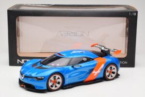Alpine A110-50 Sininen & Oranssi Norev 1:18 185147 Metalli — kuva 6 / 6