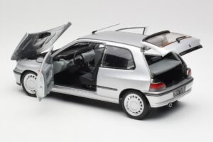 Renault Clio 16S Mk1 Iceberg Harmaa Norev 1:18 185256 Metalli — kuva 5 / 8