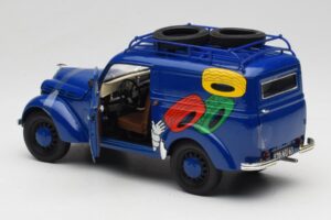 Renault Juvaquatre Michelin Blue Solido 1:18 82008 Metalli — kuva 7 / 8