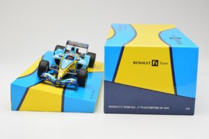 Renault R25 #5 F. Alonso 2nd Place British GP 2005 Minichamps 1:18 147051105 Metalli — kuva 6 / 6