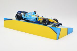 Renault R25 #5 F. Alonso 2nd Place British GP 2005 Minichamps 1:18 147051105 Metalli — kuva 4 / 6