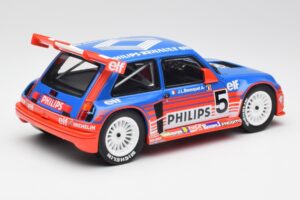 Renault R5 Maxi Turbo #5 Philips J-L. Busquet Superproduction 1987 Otto 1:18 OT1094 Hartsi — kuva 2 / 6