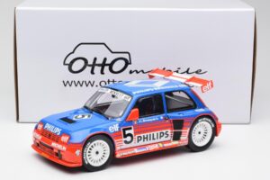 Renault R5 Maxi Turbo #5 Philips J-L. Busquet Superproduction 1987 Otto 1:18 OT1094 Hartsi — kuva 6 / 6