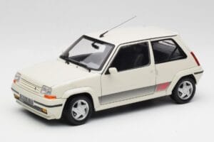 Renault Super 5 GT Turbo Phase 2 Helmiäisvalkoinen Norev 1:18 185206 Metalli