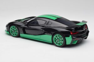 Rimac Nevera Record Monochrome Musta GT Spirit 1:18 GT916 Hartsi — kuva 5 / 6