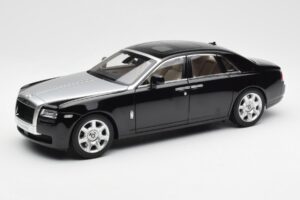 Rolls-Royce Ghost Musta & Hopea Kyosho 1:18 008802BKS2 Metalli