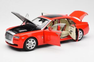 Rolls-Royce Ghost Punainen & Hopea Kyosho 1:18 008802RS Metalli — kuva 2 / 8