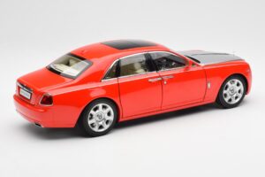 Rolls-Royce Ghost Punainen & Hopea Kyosho 1:18 008802RS Metalli — kuva 3 / 8
