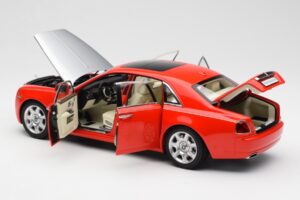 Rolls-Royce Ghost Punainen & Hopea Kyosho 1:18 008802RS Metalli — kuva 5 / 8