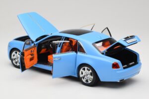 Rolls-Royce Ghost Series I Vaaleansininen Kyosho 1:18 08802LB Metalli — kuva 5 / 8