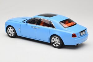 Rolls-Royce Ghost Series I Vaaleansininen Kyosho 1:18 08802LB Metalli — kuva 7 / 8