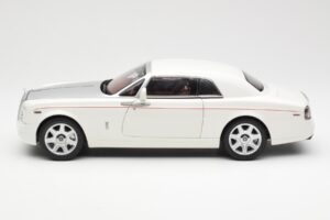 Rolls-Royce Phantom Coupe English Valkoinen Hopea Kyosho 1:18 08861EW Metalli — kuva 4 / 8