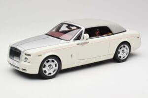 Rolls-Royce Phantom Drophead Coupe English Valkoinen Kyosho 1:18 08871EW2 Metalli — kuva 4 / 10