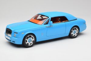 Rolls-Royce Phantom Drophead Coupe Powder Sininen Kyosho 1:18 08871BL Metalli — kuva 3 / 10