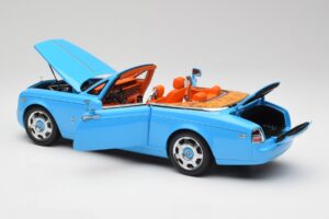 Rolls-Royce Phantom Drophead Coupe Powder Sininen Kyosho 1:18 08871BL Metalli — kuva 7 / 10