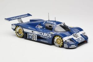 Sauber Mercedes C9 Kouros Racing #61 M. Thackwell / H. Pescarolo 24 Hours of Le Mans 1987 Minichamps 1:18 155873561 Metalli — kuva 4 / 6