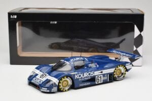Sauber Mercedes C9 Kouros Racing #61 M. Thackwell / H. Pescarolo 24 Hours of Le Mans 1987 Minichamps 1:18 155873561 Metalli — kuva 6 / 6