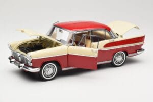 Simca Chambord Punainen & Norsunluu Norev 1:18 185721 Metalli — kuva 2 / 8